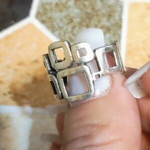 Pure Silver SQUARE's Ring size 7